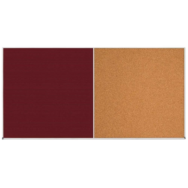 United Visual Products Enclosed Corkboard, 1 Door, 48"x36", 4" Fra, UV3416-BLACK-RUBBER UV3416-BLACK-RUBBER - main